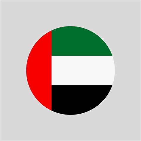 Uae Flag Round Vector Art Icons And Graphics For Free Download