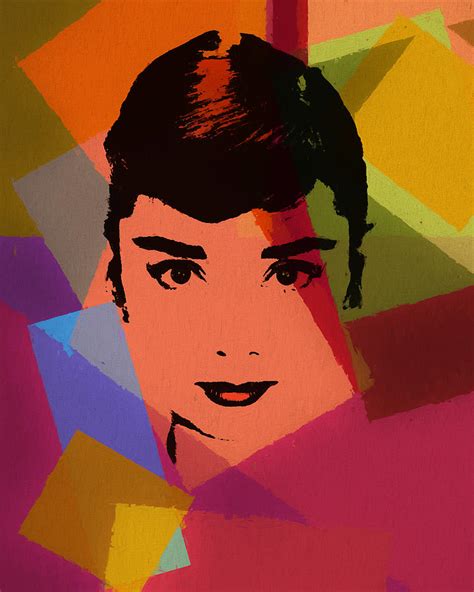 Audrey Hepburn Pop Art 1 Mixed Media By Dan Sproul