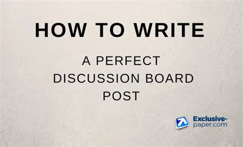 How To Write A Discussion Board Post In Apa Or Mla Format Essay