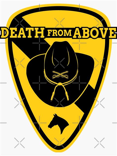 Death From Above Air Cav 1st Cavalry Division Sticker For Sale By