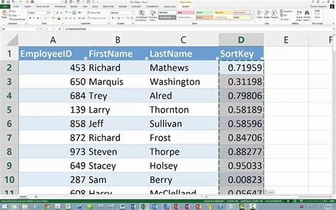 excel randomly select names from a list youtube