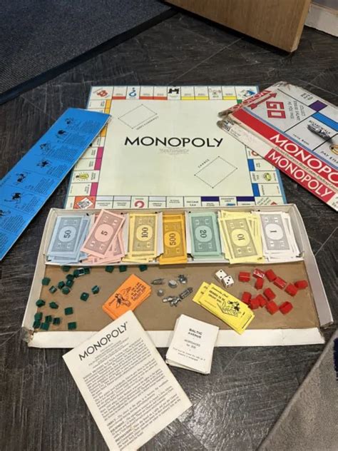 Vintage 1973 Monopoly Board Game By Parker Brothers Classic Original