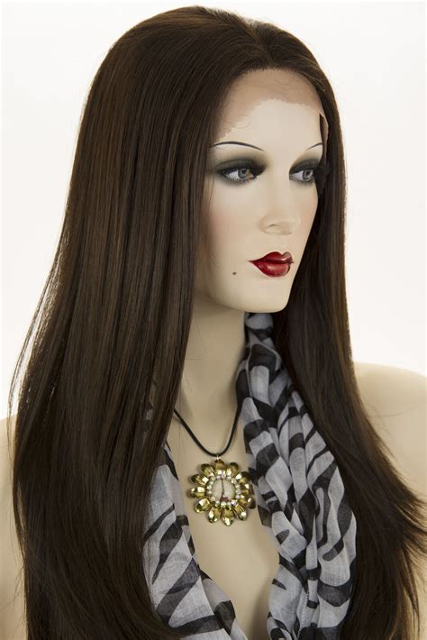 glamorous long lace front straight heat friendly blonde brunette red wigs ebay