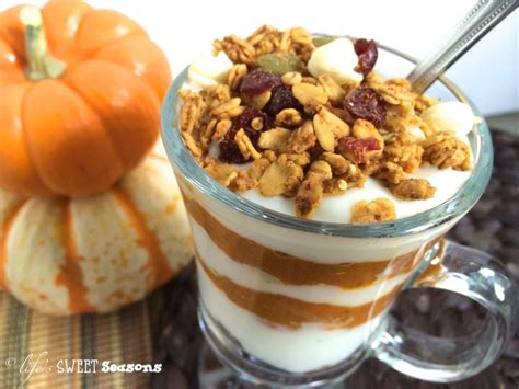 Pumpkin And Yogurt Parfait Lifes Sweet Seasons