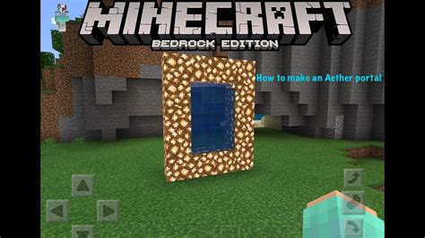 How To Make An Aether Portal In MCPE YouTube