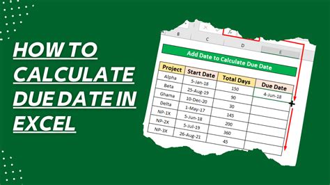 How To Calculate Due Date In Excel