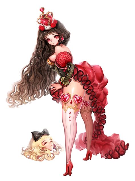 Alice And Queen Of Hearts Alice In Wonderland Drawn By Candlefish