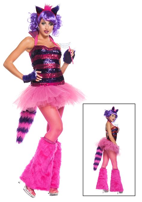 Exclusive Sexy Sequin Cheshire Cat Costume Halloween Costumes