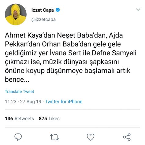 Hiçbir zaman suçlanmadığım bir olayı böyle gündem yaparsanız öyle bir şey yaparım ki. İzzet Çapa'dan Ivana Sert ve Defne Samyeli'ne Sert Eleştiri