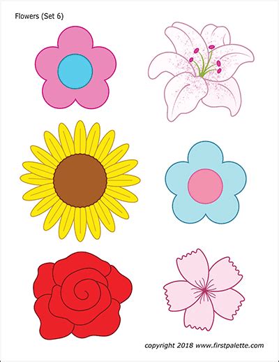 *by the way, this post may contain affiliate links which means i may receive a small commission at no additional cost to you if an item is purchase through that link. Flowers | Free Printable Templates & Coloring Pages | FirstPalette.com