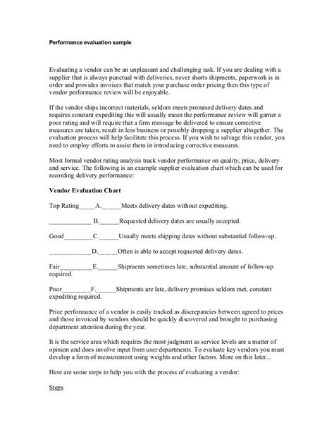 Letter Of Employee Evaluation 12 Effective Performance Review