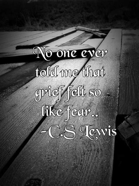 Cs Lewis No One Ever Told Me That Grief Felt So Much Like Fear
