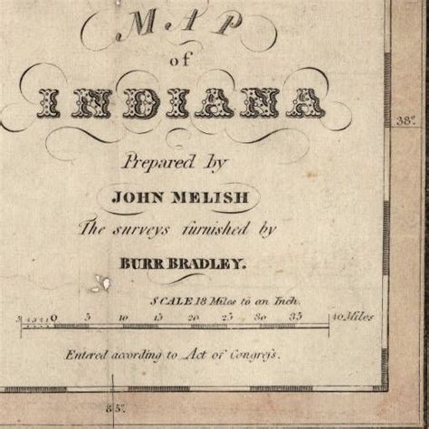 Indiana State Map 1819 Maps In The Indiana Historical Society