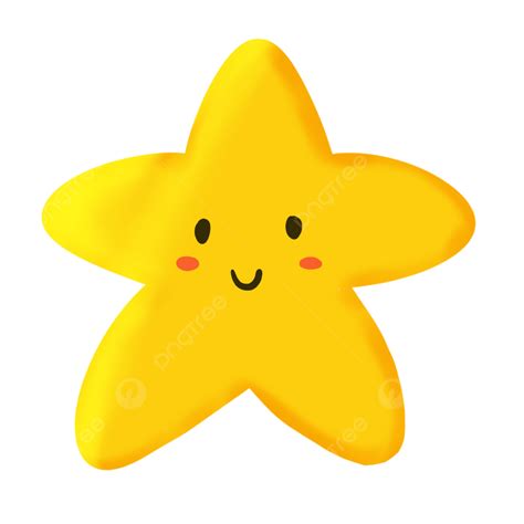 Cartoon Yellow Stars Png Transparent Cute Cartoon Yellow Star Star