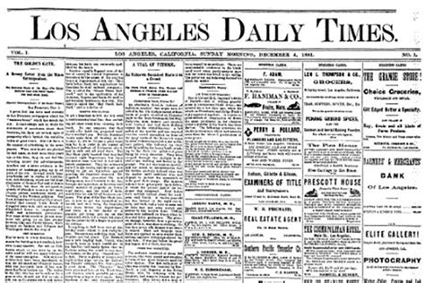 Timeline History Of The Los Angeles Times Kcet