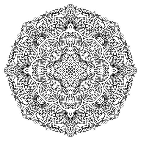 Printable Adult Coloring Mandalas