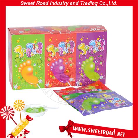 Magic Jumping Popping Candy With Foot Lollipop China Popping Candy