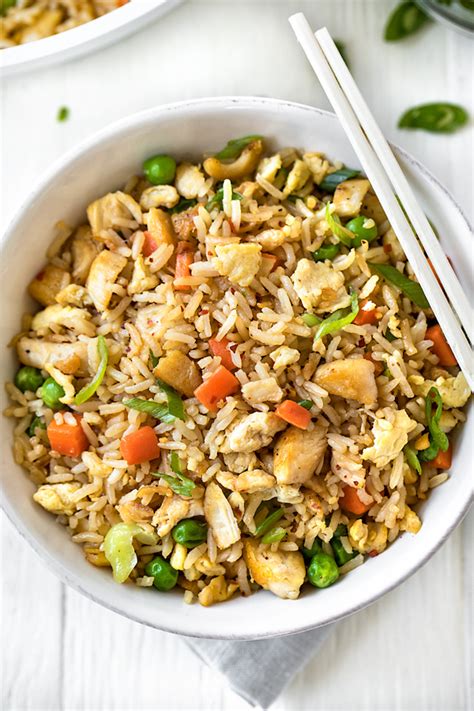 This chicken and rice is so rich and delicious, but so easy to make! Chicken Fried Rice | The Cozy Apron