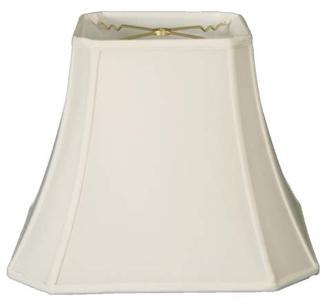 Royal Designs Square Cut Corner Bell Lamp Shade White 10 X 18 X 145