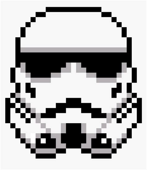Pixel Art Star Wars Stormtrooper Hd Png Download Transparent Png
