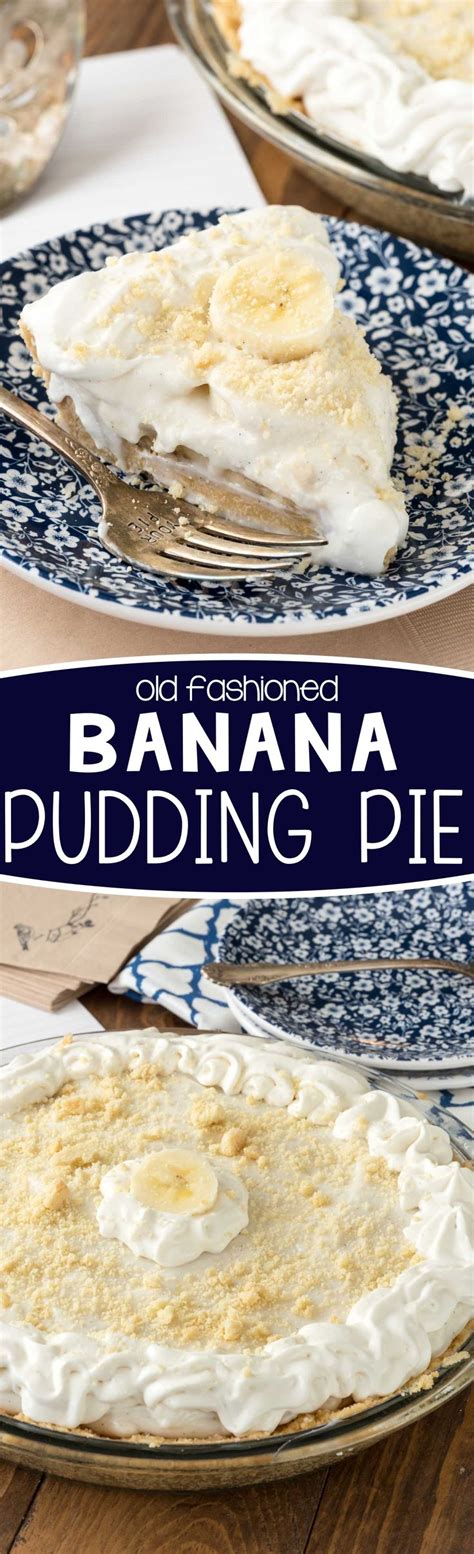 Old Fashioned Banana Pudding Pie Crazy For Crust Recipe Banana