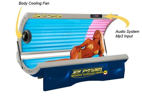 » Tanning Bed 24 XS Power "Deluxe" Facial 110 Volt