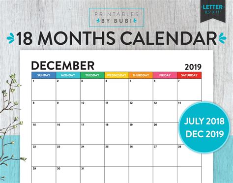 Academic Calendar 2018 2019 Printable Academic Calendar 2018 2019