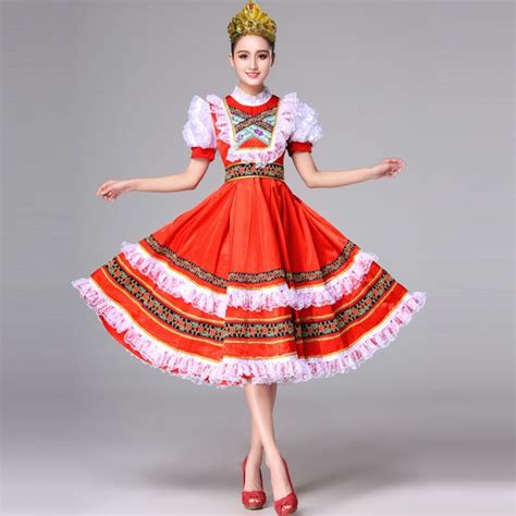 Russian National Dance Clothing Foreign Costumes European Court