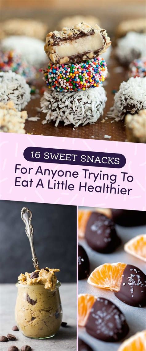 16 Healthyish Snacks For Anyone With A Sweet Tooth Healthy Sweet Snacks Sweet Snacks Healthy