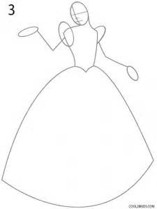 Our cinderella is ready to go to the ball. How to Draw Cinderella (Step by Step Pictures)
