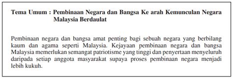 Salam cikgu, saya nk skema kertas 3 tema 11( pembinaan negara dan bangsa m'sia) tema 11.1 : Malaysia Dan Kerjasama Masyarakat Antarabangsa Sejarah ...