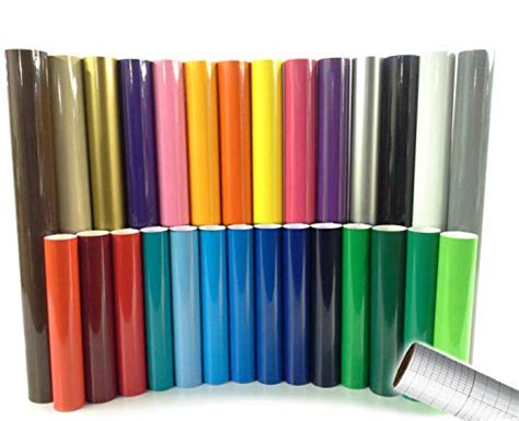 Oracal 651 Gloss Craft Adhesive Vinyl 12 X 30 Multi Color Roll Bundle
