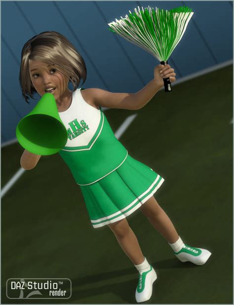 K4 Cheerleader Outfit Daz 3d