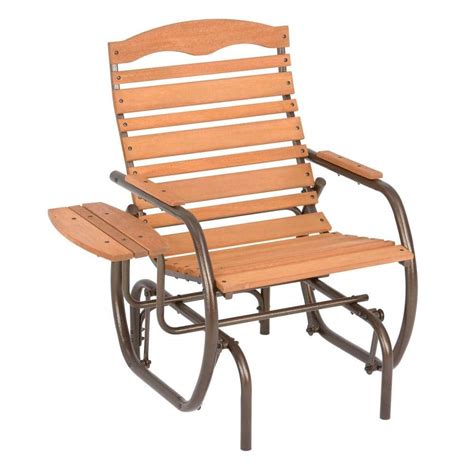 Jack Post Bronze Outdoor Country Garden Glider Chair With Trays Cg 21z