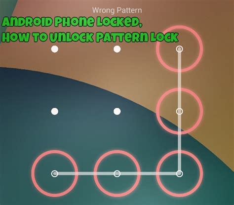 How To Unlock Pattern In Android Phone And The Password Lock Easily