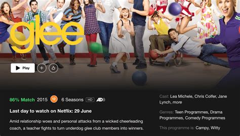 Glee Leaving Netflix Globally In June 2022 Whats On Netflix