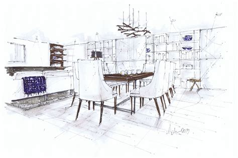 Small Modern Dining Room Michelle Morelan Design And Rendering