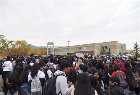 Watch Calgary High School Students Walk Out Of Class March To Cps Hq