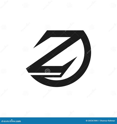 Creative Abstract Letter Zd Logo Design Linked Letter Dz Logo Design