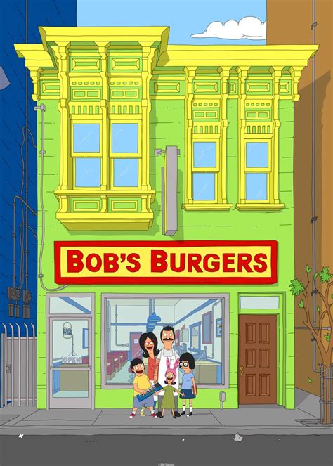 Bob`s Burgers Restaurant Poster Picture Metal Print Paint By Bobs