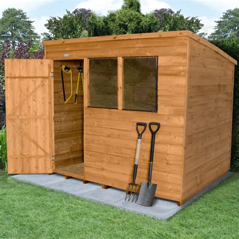Forest Garden 8 X 6 Wooden Storage Shed And Reviews Uk