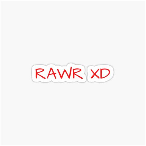 Rawr Xd Stickers Redbubble