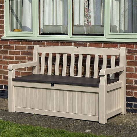 Maybe you would like to learn more about one of these? Wood effect Plastic Garden storage bench box | DIY at B&Q ...