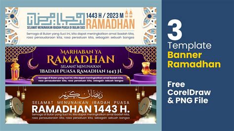 Template Banner Spanduk Ramadhan 1443 2022 Free Png And Cdr File