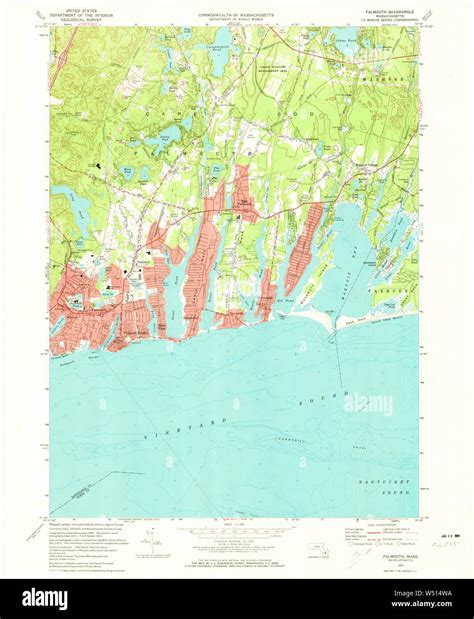 Map Of Falmouth Massachusetts Hi Res Stock Photography And Images Alamy