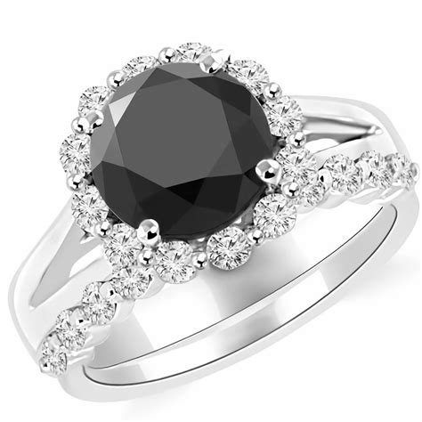 Princess Cut Aquamarine Diamond Halo Engagement Ring Set