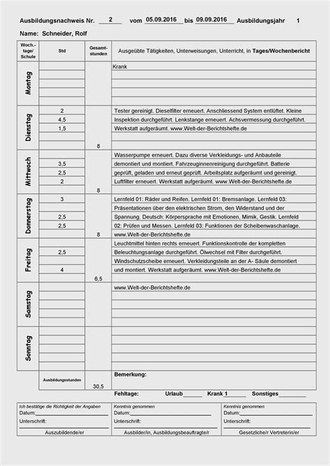 Und bewertet wurde wie du arbeitest. 17 Erstaunlich Berichtsheft Ausbildung Vorlage Jene Können ...