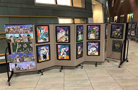 School Art Show Organization Screenflex Portable Room Dividers