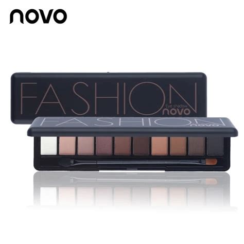 novo brand fashion 10 colors shimmer matte eye shadow makeup palette light eyeshadow natural