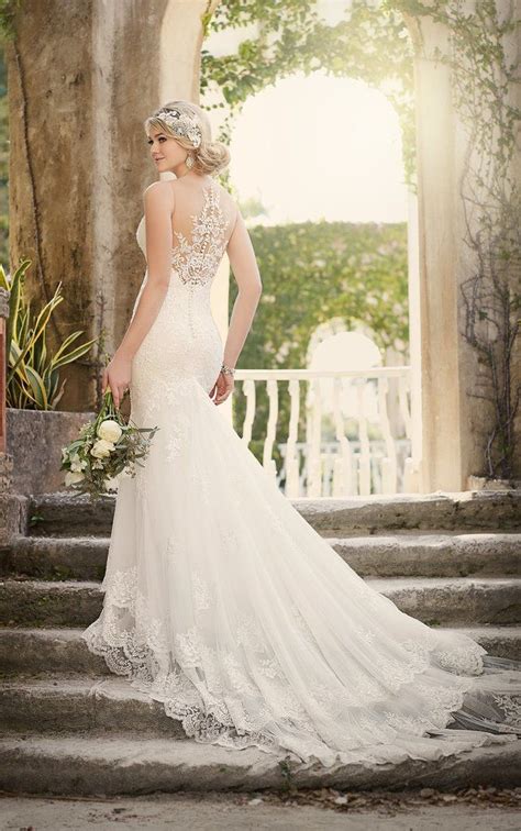Fit And Flare In Ivory Illusion Sweetheart Neckline And Illusion
